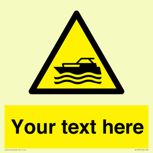 Custom Warning motorised watercraft